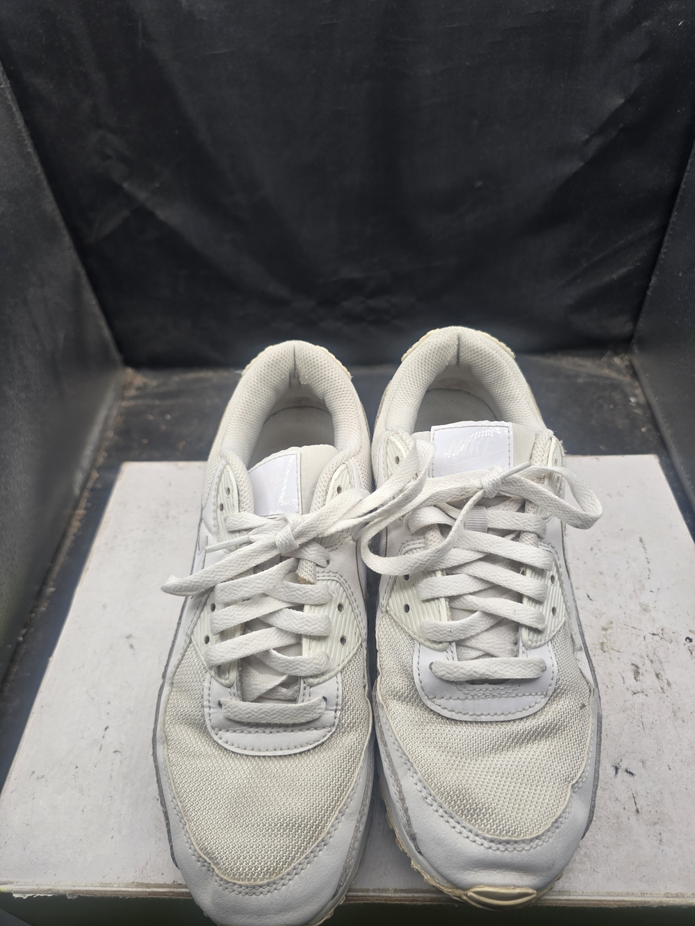 Nike Women's White Mesh & Leather Athletic Sneakers